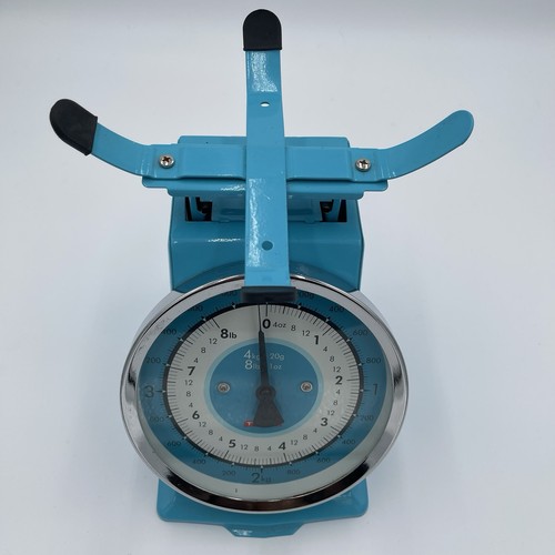 VINTAGE TYPHOON BLUE STEEL KITCHEN SCALE - Picture 2 of 11