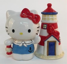 BLUESKY CLAYWORKS HELLO KITTY LIGHT HOUSE SALT AND PEPPER SET