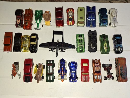 Hot Wheels Matchbox lotto di 29 auto pressofuse camion furgone autobus 4 ruote aereo seconda guerra mondiale - Foto 17 di 18
