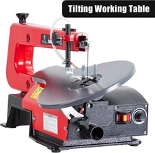 16 in Variable Speed Scroll Saw with Easy-Access Blade Change Tilting Work Table