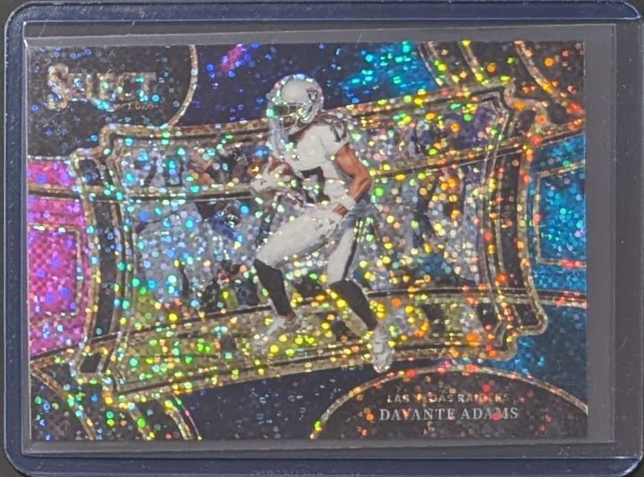 2023 SELECT DAVANTE ADAMS FIELD LEVEL COSMIC PRIZM HOLO SSP #349 RAIDERS 🌌