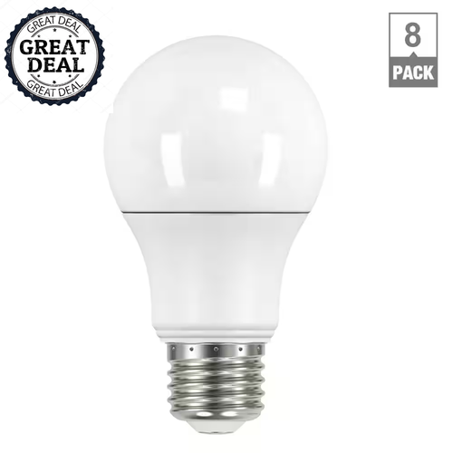 EcoSmart 60W A19 LED Bulb 8-Pack – Soft White 2700K Non-Dimmable Durable – NEW - Picture 11 of 12