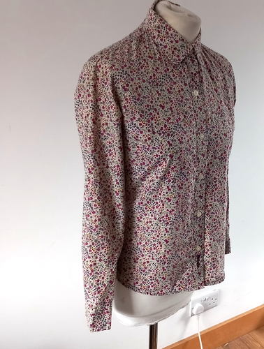 Camisa Blusa Barbour Howden Liberty Tela Floral Ajustada PHOEBE UK 10 Algodón - Imagen 6 de 13