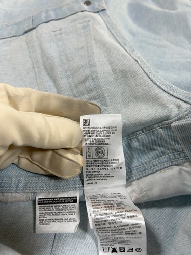 Vintage Levis Mom Overalls Light Wash Straight Leg Size Small - Picture 15 of 19