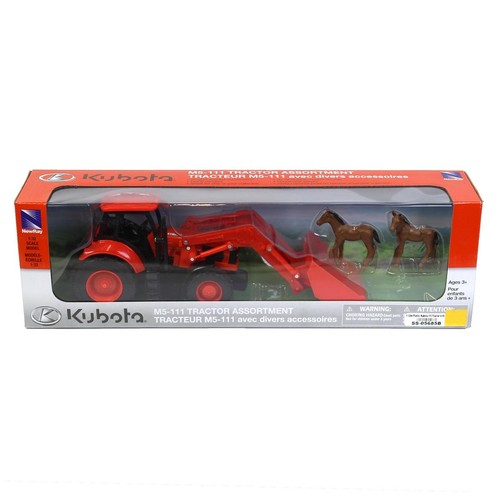 New Ray 1/32 Kubota M5 Tractor with Loader & Horses AS-05685 SS-05685B - Picture 2 of 2