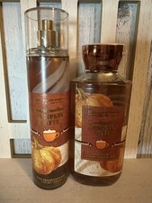 Bath Body Works MARSHMALLOW PUMPKIN LATTE Set X 2 Fragrance Mist Body Wash