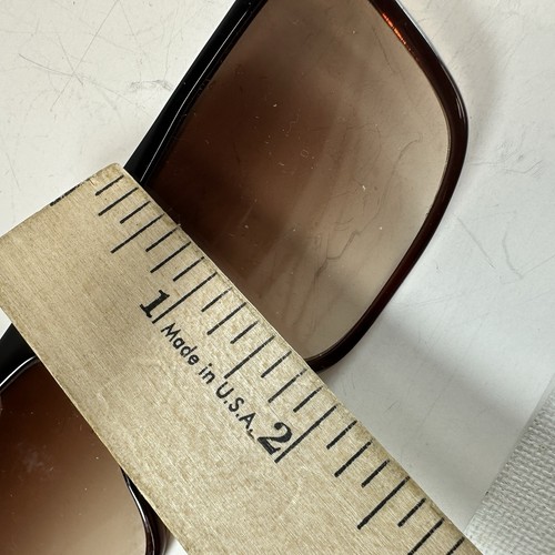 Tura France Sunglasses 70s 80s Tortoise Brown Ombre Lense Rectangle Oversized - Picture 11 of 12