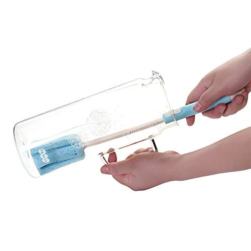 3 Pcs Bottles Dishwashing Foam Sponge Brush with Adjustable Long Handle for... - Picture 2 of 4