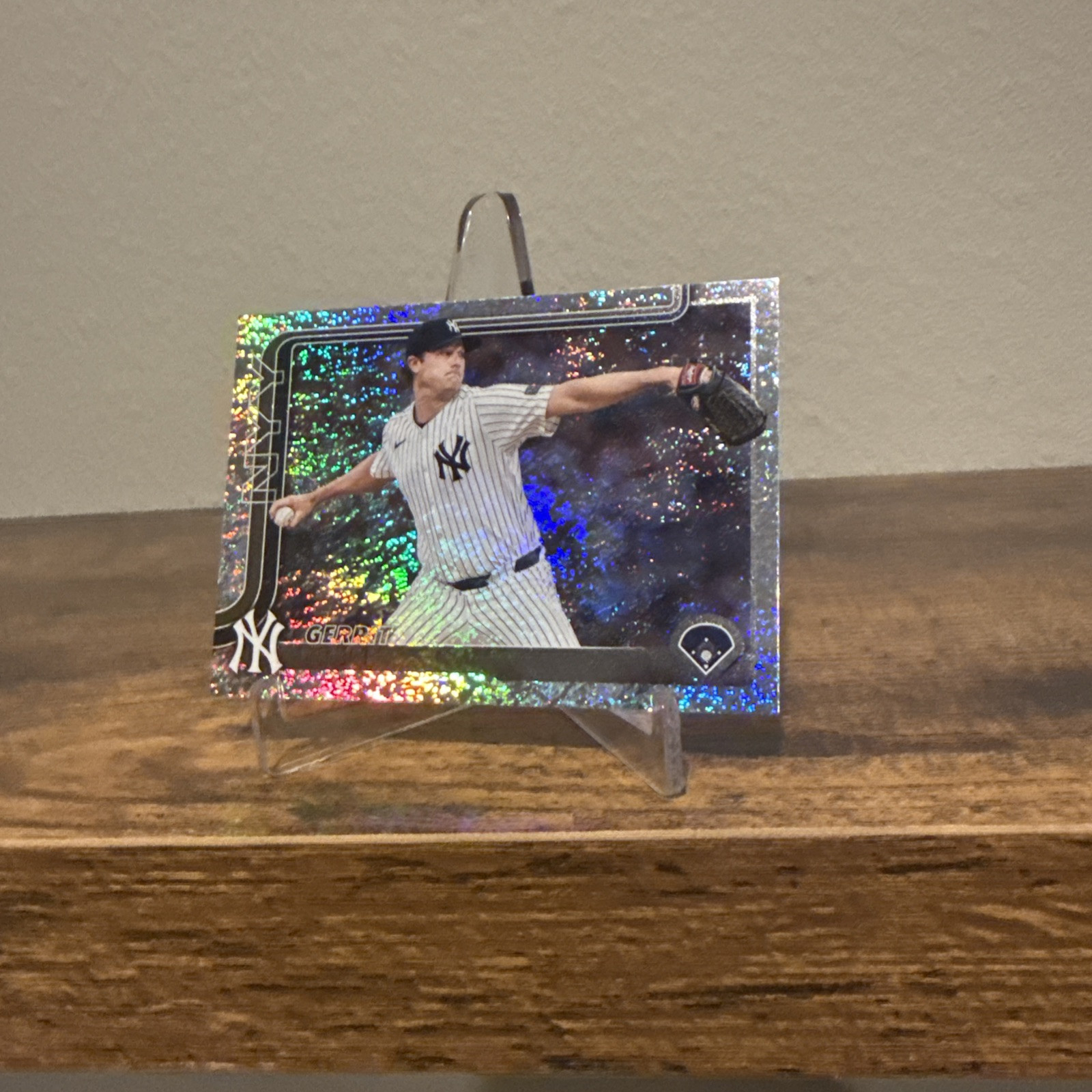 Gerrit Cole 2025 Topps Series 1 Holo Foil Parallel - #187 New York Yankees