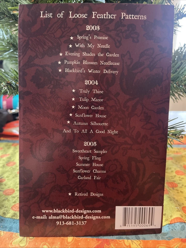 Blackbird Designs Cross Stitch Pattern #16 GARLAND FAIR and Fabric - Image 2 of 4