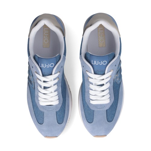 Liu Jo Dreamy 02 Schuhe Sneaker Freizeit Damen Leder Denim Blue - Bild 4 von 5