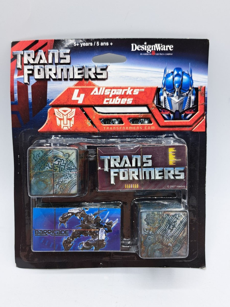 キュートランスフォーマー4種 Transformers 4 Allspark Cubes Hasbro 2007 DesignWare