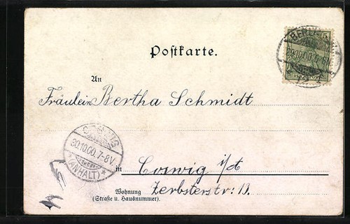 Berlin, Heilige Kreuz Kirche, Ansichtskarte 1900  - Bild 2 von 2