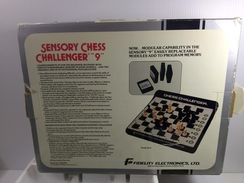 Sensory Chess Challenger "9" Fidelity Electronics WORKING /MISSING 1 CHESS PIECE - Picture 16 of 16