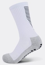 Crew Grip Socks Lot Of 6 Soccer Football Yoga For Youth White  Gray