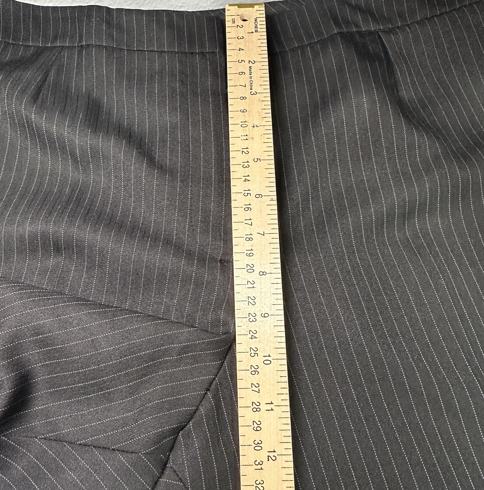 Le Suit Petite 2 Pc Set Women Pants & Blazer Womens XL Black & Blue Pinstripe