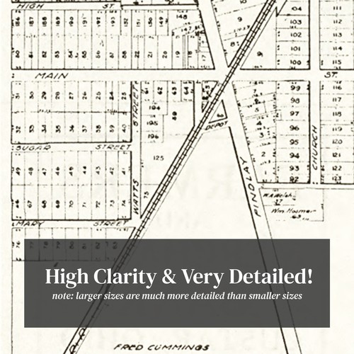 Old Map of Haskins, OH 1912 - Vintage Haskins Ohio Art - Picture 2 of 29