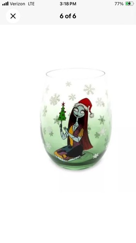 The Nightmare Before Christmas Sip & Sock Set, 2 Stemless Glasses BRAND NEW!! - Picture 4 of 6