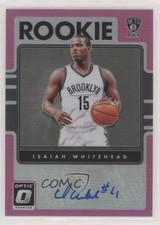 2016 Donruss Optic Rookie Signatures Pink Prizm /25 Isaiah Whitehead #29 Auto RC