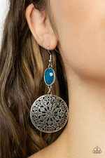 Paparazzi ELOQUENTLY EDEN blue earrings