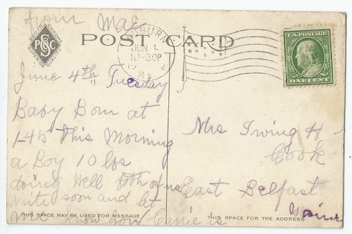 Lewiston ME Upper Station Maine Central R.R. Horse Buggy Vintage Postcard - Picture 2 of 2