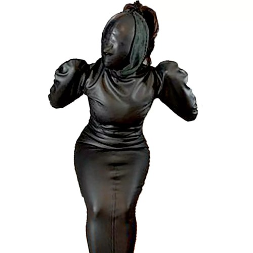 Genuine Leather BDSM Armbinder Bondage Restraint Playsuit Slave Gear Costume - Picture 8 of 9
