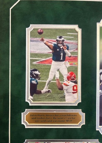 PHILADELPHIA EAGLES SUPER BOWL LIX CHAMPIONS MULTI PHOTOS PROFESSIONALLY FRAMED - Picture 4 of 26