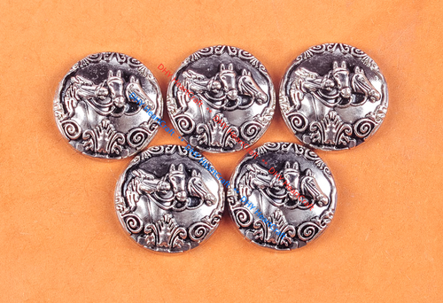10PCS 30MM Antique Silver Western Horse Saddle Headstall Conchos Screw Back - Picture 12 of 12