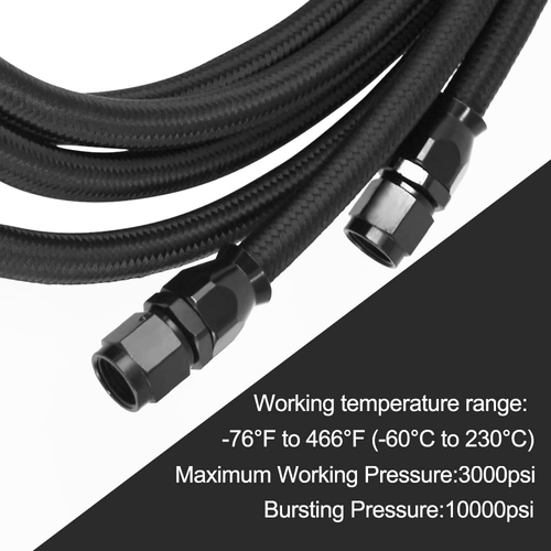 2 X 6AN PTFE Transmission Cooling Line Fits for 4L60 700R4 TH350 TH400 Transmiss - Picture 4 of 6