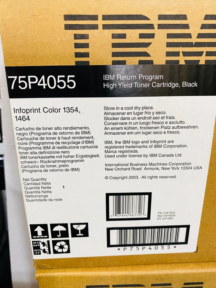 IBM 75P4058 yellow toner cartridge for the Infoprint Color 1354 and 1464 - Image 4 of 4