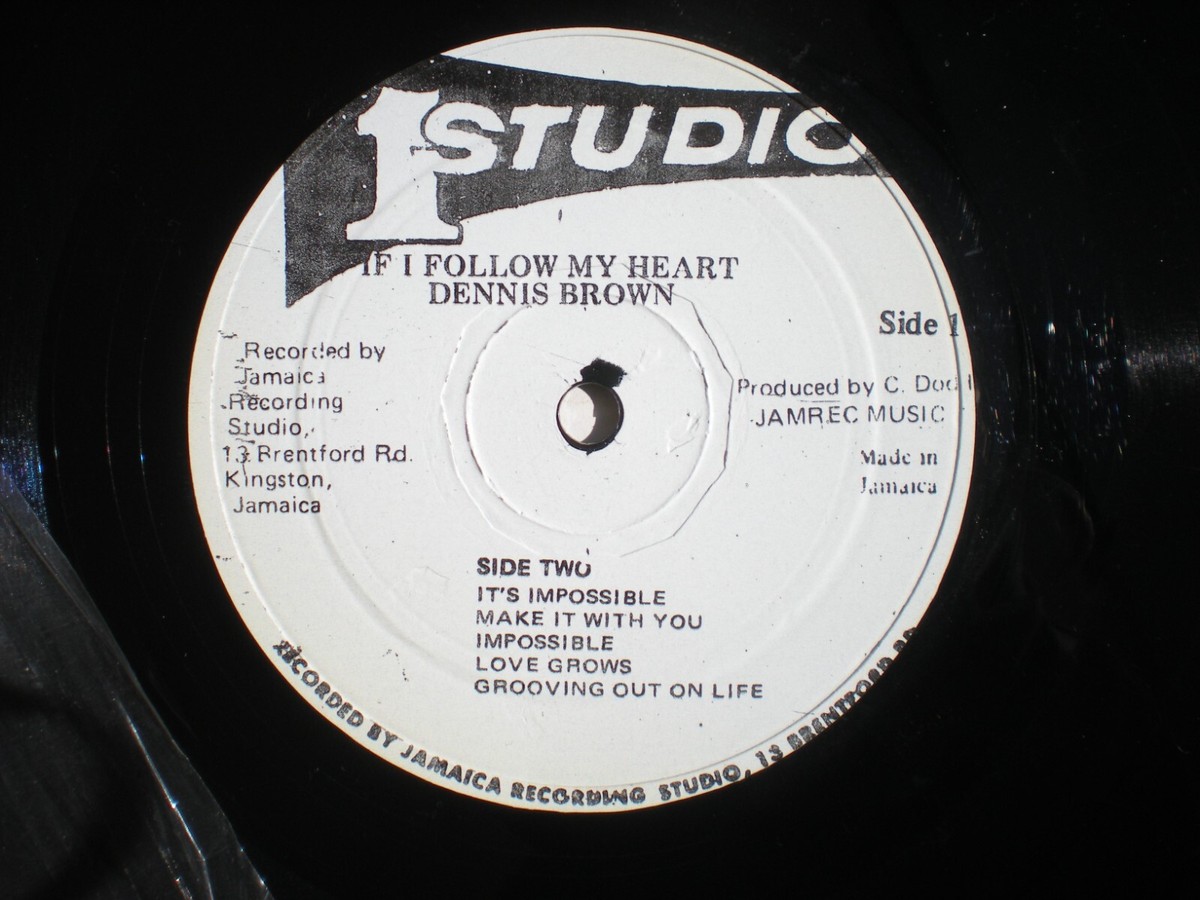 Dennis Brown lp If I Follow My Heart Studio One SOL 1119 NM