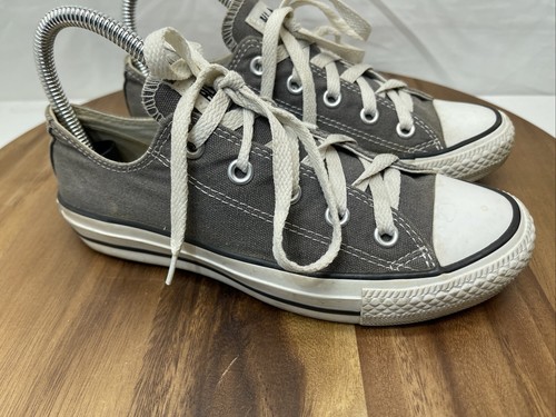 Converse All Stars Shoes Sneakers Low Top Gray Mens 4 Womens 6 Unasex - Picture 2 of 24