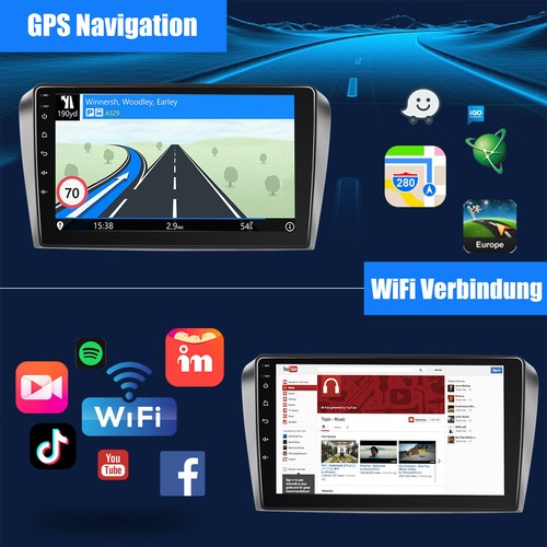 2+32G Android 12 DAB+ Autoradio CarPlay GPS HIFI RDS MIK Kam Für Mazda 3 2003-09 - Bild 8 von 13