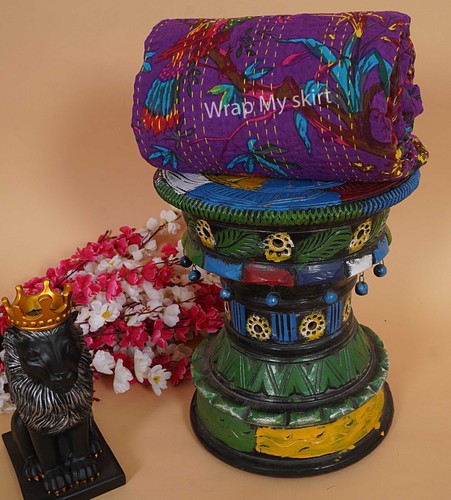 Colchas hippie de algodón indio Kantha - Imagen 43 de 60