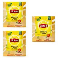 Lipton Yellow Label Tea Bags 300 Supplied (Pack of 3 x 100) Free Fast Delivery 0.04 per strip