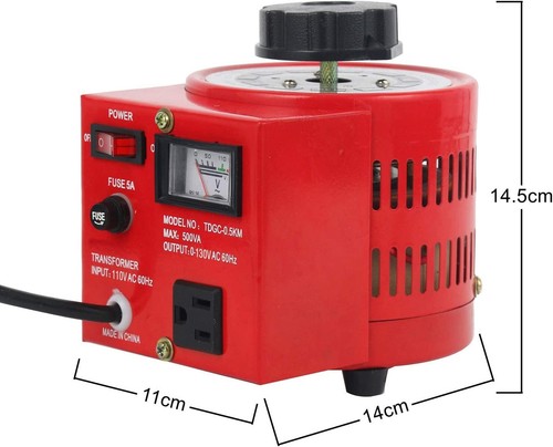 YaeCCC 500W 5Amp Variac Variable Transformer AC Auto Voltage Regulator 0-130V - Picture 2 of 9