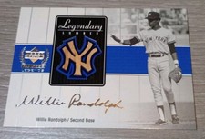 Willie Randolph 2000 Upper Deck Yankees Legends Legendary Lumber Silver WR-LL