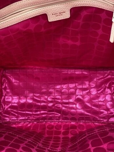 Borsa tote Kate Spade New York tela rosa floreale PXRU1077 larghezza limitata 13 pollici - Foto 16 di 16