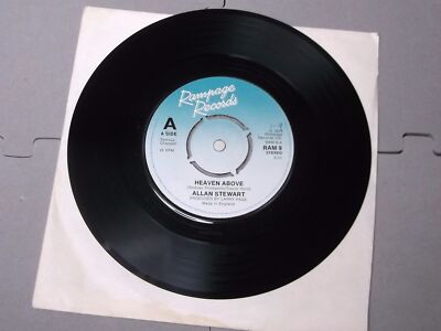 Allan Stewart:   Heaven Above  7''   Near Mint Unplayed