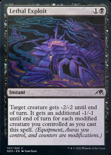 Magic MTG Lethal Exploit [Kamigawa: Neon Dynasty] - Picture 1 of 2