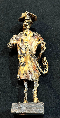 C. Serraty D.R. Abstract Twisted Hand Formed Wire/Metal Brutalist Musicians EUC - Picture 11 of 16