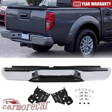 Chrome Rear Bumper Assembly Ni1103114 For Nissan Frontier 05-21 W/O Sensor Holes