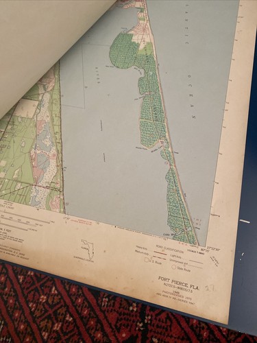 Collection Of 66 Topography Florida Maps 1949-1970 Series 847 CAPE CANAVERAL - Picture 9 of 10