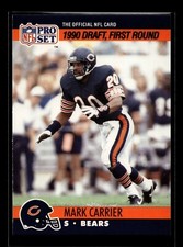 1990 Pro Set #674 Mark Carrier DB RC (EX)(FTB)