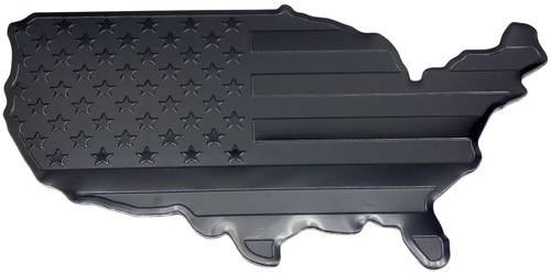 7"x 4" Metal America Map Flag Emblem Sticker Decal for Cars, Trucks, SUV - Bild 3 von 12