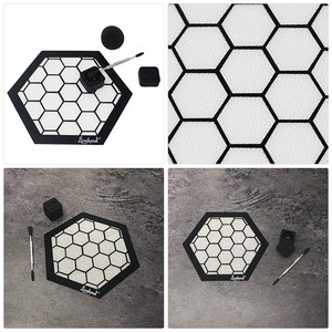 Silicone-Mat-Bundle-8-034-Hexagon-Mat-5-034-Carving-Tool-7ml-Non-Stick-Container