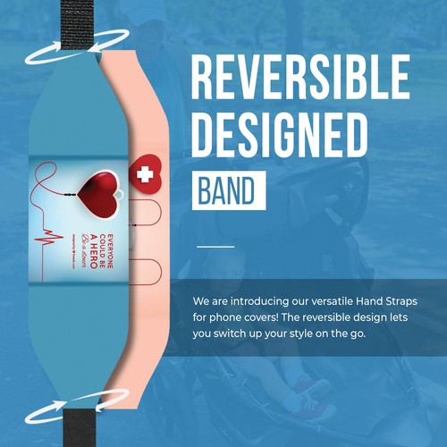 Switchbands Phone Grip for Phone Case | Reversible & Custom - Blood Donor - 第 27/81 張圖片