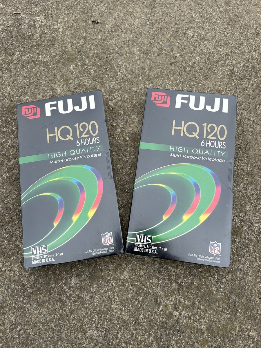 Fuji High Quality VHS tapes set of 2 HQ120 UNOPENED | eBay