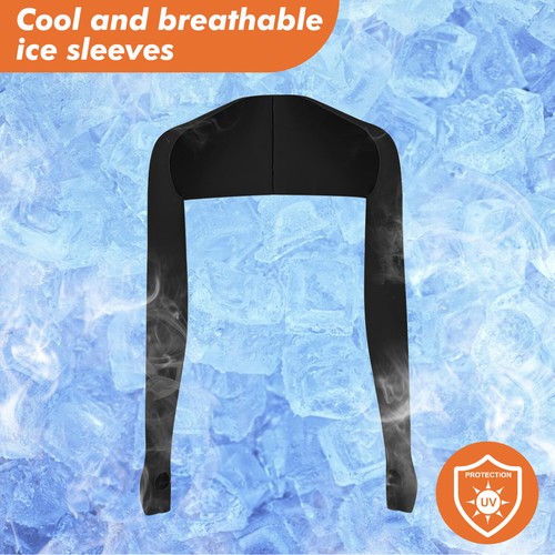 Women Cooling Shawl Arm Sleeve with Finger Hole,Comfortable, Breathable, Anti-UV - Picture 6 of 62
