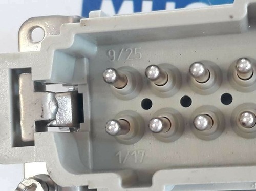 CONECTOR HARTING HAN 16 ES M 16A 500V 6KV HS 12 0,5X3,5 PC GF 20 NUEVO STOCK ANTIGUO - Imagen 7 de 8